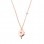 Κολιέ τετράφυλλο τριφύλλι από ροζ χρυσό Κ14
