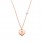Κολιέ καρδιά από ροζ χρυσό Κ14