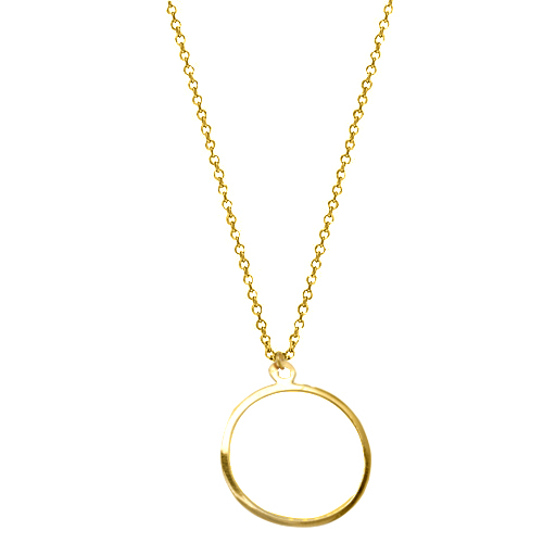 Κύκλος χρυσό κολιέ Κ14