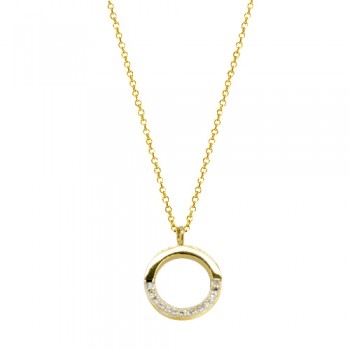 Χρυσό κολιέ κύκλος Κ14