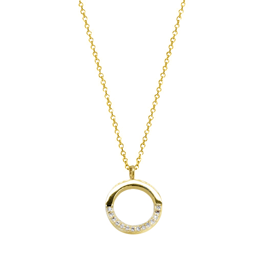 Χρυσό κολιέ κύκλος Κ14