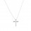 Λευκόχρυσο κολιέ Κ14 με σταυρουδάκι