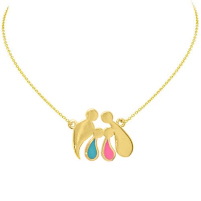 Χρυσό κολιέ οικογένεια Κ14