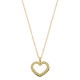 Χρυσό κολιέ καρδιά Κ14