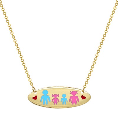 Χρυσό κολιέ οικογένεια Κ14