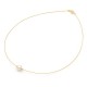 Κολιέ με μαργαριτάρι και χρυσά στοιχεία Κ14