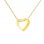 Χρυσό κολιέ καρδιά Κ14