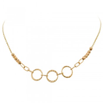 Χρυσό χειροποίητο κολιέ Κ14