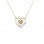 Χρυσό κολιέ καρδιά Κ14