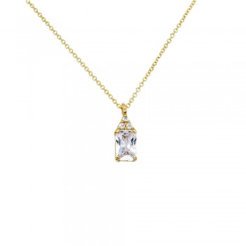 Χρυσό κολιέ Κ14 με ζιργκόν