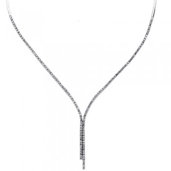 Λευκόχρυσο κολιέ Κ14 με ζιργκόν