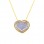 Χρυσό κολιέ καρδιά Κ14 με ζιργκόν
