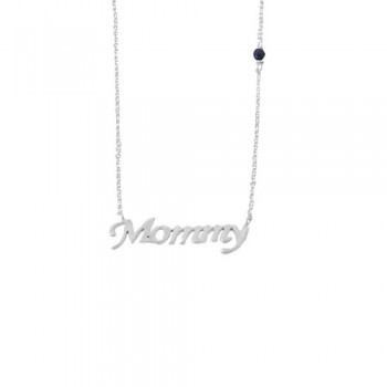 Λευκόχρυσο κολιέ mommy Κ14