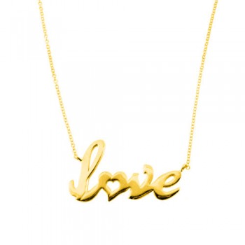 Χρυσό κολιέ love Κ14