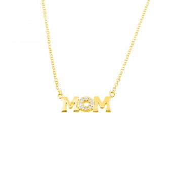 Χρυσό κολιέ mom Κ14