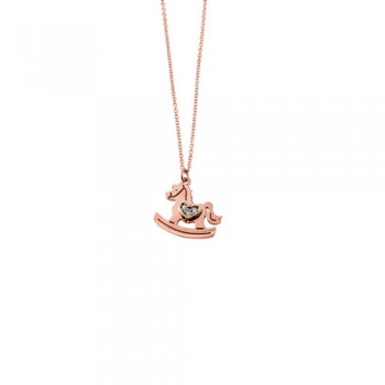 Κολιέ από ροζ χρυσό Κ14