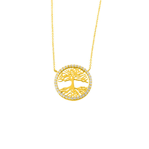 Χρυσό κολιέ δέντρο της ζωής Κ14