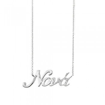 Λευκόχρυσο κολιέ νονά Κ14