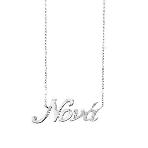 Λευκόχρυσο κολιέ νονά Κ14