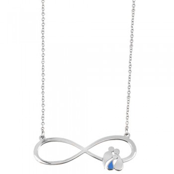 Λευκόχρυσο κολιέ οικογένεια Κ9