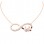 Κολιέ άπειρο οικογένεια από ροζ χρυσό Κ14