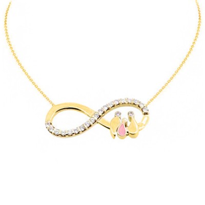 Χρυσό κολιέ άπειρο οικογένεια Κ14