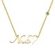 Χρυσό κολιέ Νονά Κ14 με καρδιά