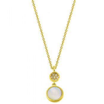 Χρυσό κολιέ κύκλοι Κ14