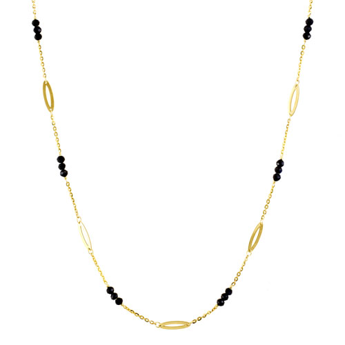 Χρυσό κολιέ Κ14 με ζιργκόν