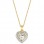 Χρυσό κολιέ καρδιά Κ14