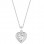 Λευκόχρυσο κολιέ καρδιά Κ14