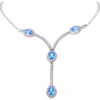 Λευκόχρυσο κολιέ Κ14 με ζιργκόν