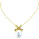 Χρυσό κολιέ Κ14 με μαργαριτάρι