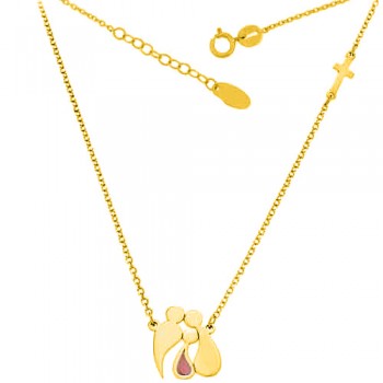 Χρυσό κολιέ  οικογένεια  Κ9