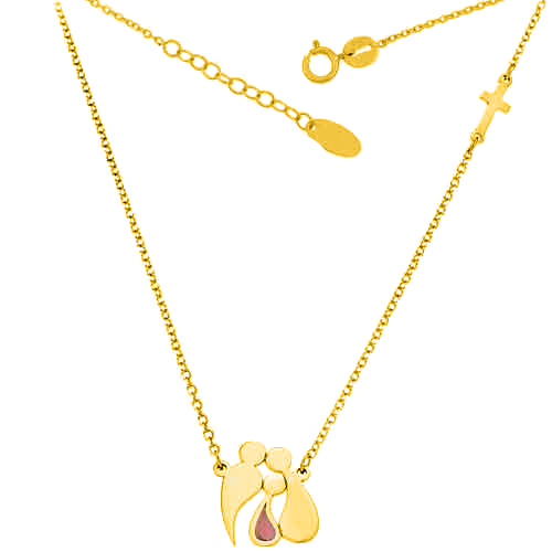 Χρυσό κολιέ  οικογένεια  Κ9