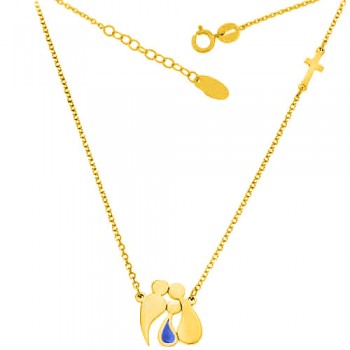 Χρυσό κολιέ ''οικογένεια'' Κ9