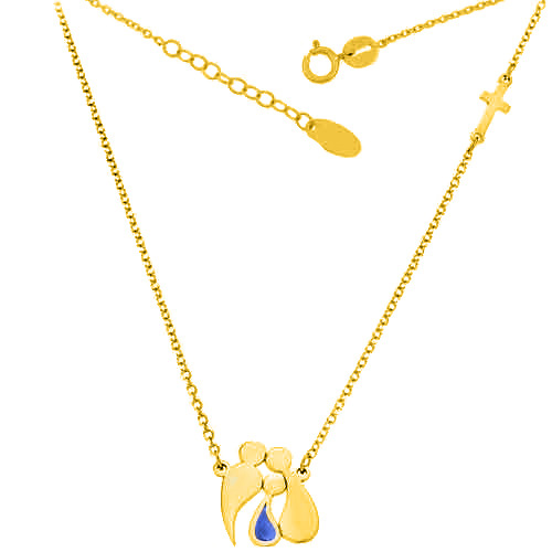 Χρυσό κολιέ ''οικογένεια'' Κ9