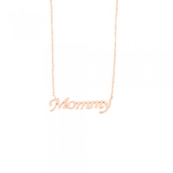 Κολιέ mommy από ροζ χρυσό Κ14