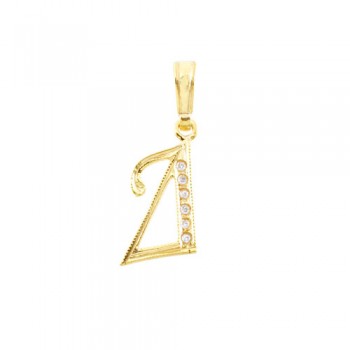 Χρυσό μενταγιόν μονόγραμμα Κ14
