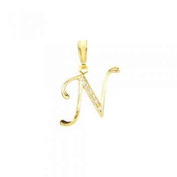 Χρυσό μενταγιόν μονόγραμμα Κ14