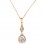 Μενταγιόν από ροζ χρυσό Κ14 με αλυσίδα