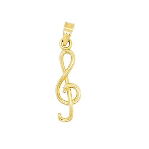 Χρυσό μενταγιόν κλειδί του Σολ Κ14