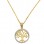Χρυσό μενταγιόν δέντρο της ζωής Κ14 με αλυσίδα