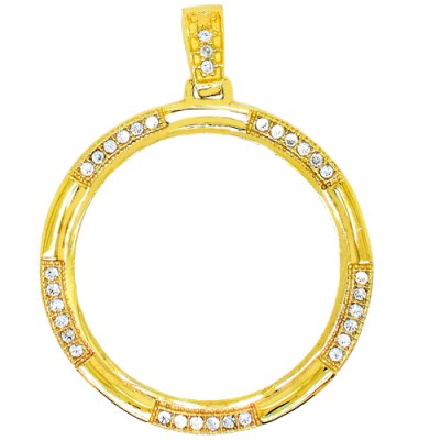 Χρυσό μενταγιόν Κ14 για λίρα