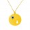 Χρυσό παιδικό μενταγιόν Κ9 με αλυσίδα