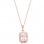 Ροζ χρυσό μενταγιόν Κ14 με αλυσίδα