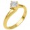 Χρυσό δαχτυλίδι μονόπετρο Κ9