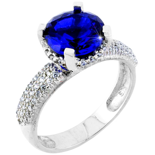 Λευκόχρυσο μονόπετρο δαχτυλίδι Κ14 με ζιργκόν