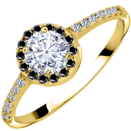 Χρυσό δαχτυλίδι μονόπετρο Κ14