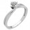Λευκόχρυσο μονόπετρο δαχτυλίδι Κ14 με ζιργκόν